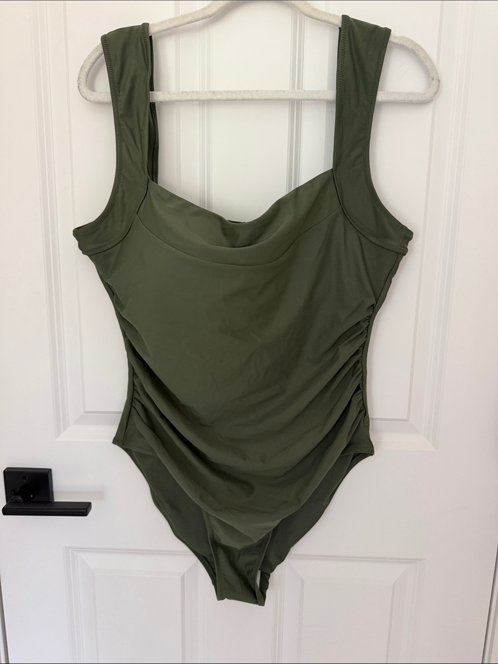 Olive Green One-Piece Swimsuit